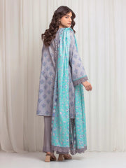 edenrobe Allure Lawn Unstitched Printed 3Pc Suit EWU6A1-36610
