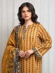 edenrobe Allure Lawn Unstitched Printed 3Pc Suit EWU6A1-36611