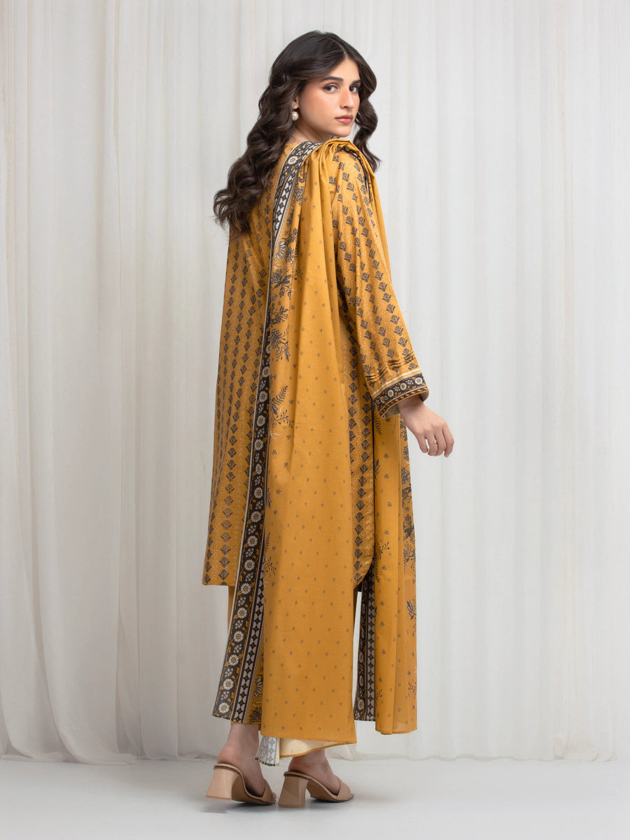 edenrobe Allure Lawn Unstitched Printed 3Pc Suit EWU6A1-36611