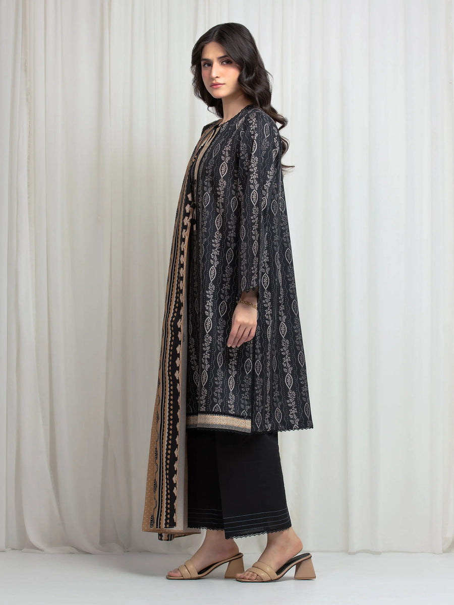 edenrobe Allure Lawn Unstitched Printed 3Pc Suit EWU6A1-36612
