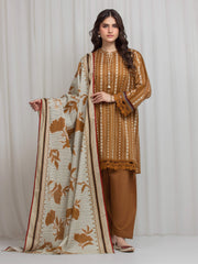 edenrobe Allure Lawn Unstitched Printed 3Pc Suit EWU6A1-36613