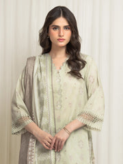 edenrobe Allure Lawn Unstitched Printed 3Pc Suit EWU6A1-36614