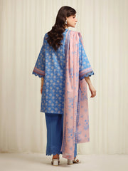 edenrobe Allure Lawn Unstitched Printed 3Pc Suit EWU6A1-36615