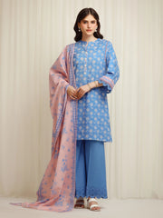 edenrobe Allure Lawn Unstitched Printed 3Pc Suit EWU6A1-36615