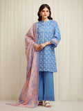 edenrobe Allure Lawn Unstitched Printed 3Pc Suit EWU6A1-36615