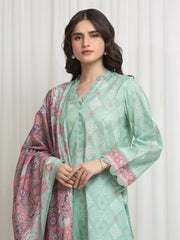edenrobe Allure Lawn Unstitched Printed 3Pc Suit EWU6A1-36617