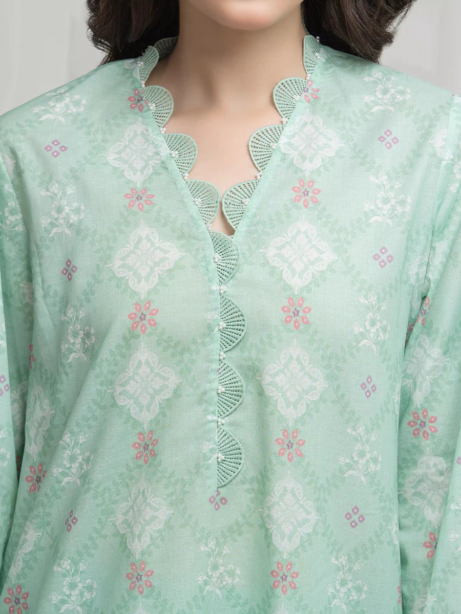 edenrobe Allure Lawn Unstitched Printed 3Pc Suit EWU6A1-36617
