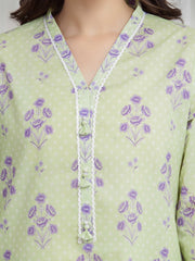 edenrobe Allure Lawn Unstitched Printed 3Pc Suit EWU6A1-36618