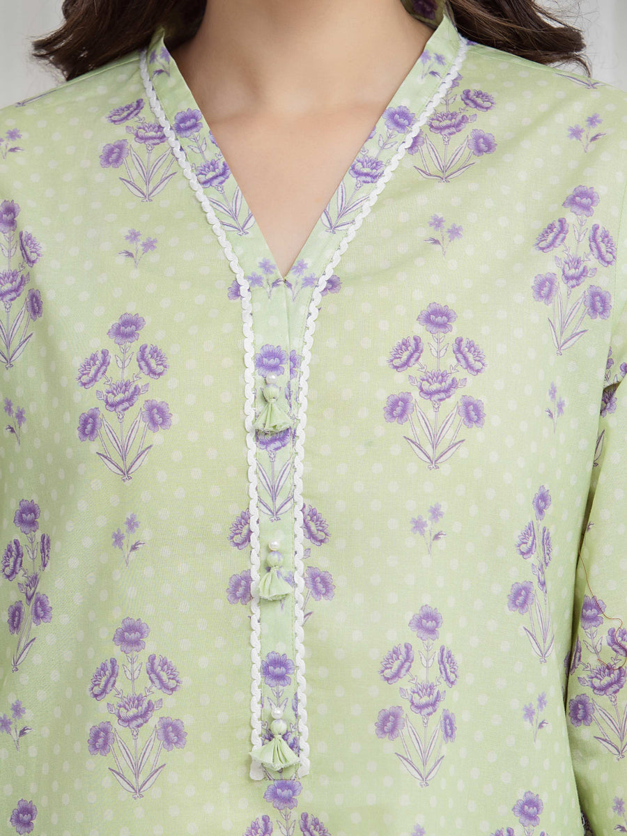 edenrobe Allure Lawn Unstitched Printed 3Pc Suit EWU6A1-36618