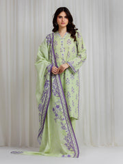 edenrobe Allure Lawn Unstitched Printed 3Pc Suit EWU6A1-36618
