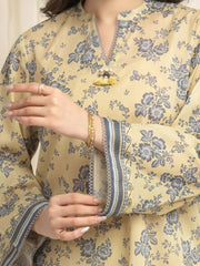 edenrobe Allure Lawn Unstitched Printed 3Pc Suit EWU6A1-36619