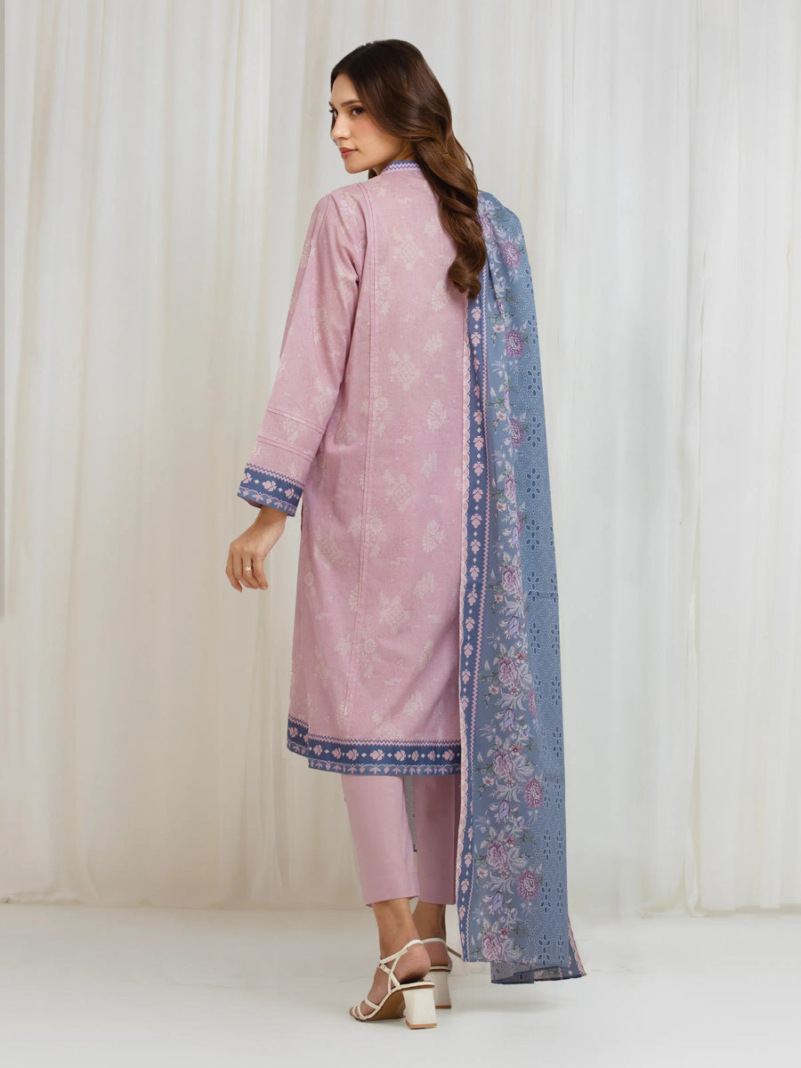 edenrobe Allure Lawn Unstitched Printed 3Pc Suit EWU6A1-36621