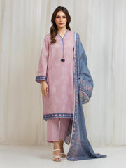 edenrobe Allure Lawn Unstitched Printed 3Pc Suit EWU6A1-36621