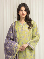 edenrobe Allure Lawn Unstitched Printed 3Pc Suit EWU6A1-36622