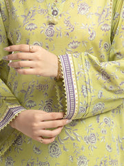 edenrobe Allure Lawn Unstitched Printed 3Pc Suit EWU6A1-36622