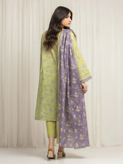 edenrobe Allure Lawn Unstitched Printed 3Pc Suit EWU6A1-36622
