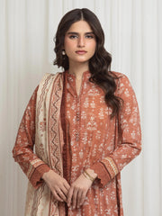 edenrobe Allure Lawn Unstitched Printed 3Pc Suit EWU6A1-36623