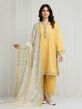 edenrobe Allure Lawn Unstitched Printed 3Pc Suit EWU6A1-36624