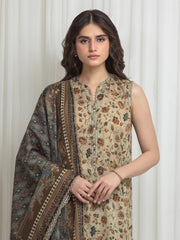 edenrobe Allure Lawn Unstitched Printed 3Pc Suit EWU6A1-36625