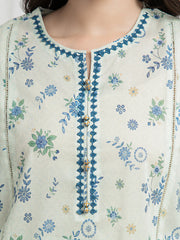 edenrobe Allure Lawn Unstitched Printed 3Pc Suit EWU6A1-36627