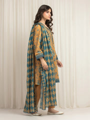 edenrobe Allure Lawn Unstitched Printed 3Pc Suit EWU6A1-36629