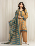 edenrobe Allure Lawn Unstitched Printed 3Pc Suit EWU6A1-36629