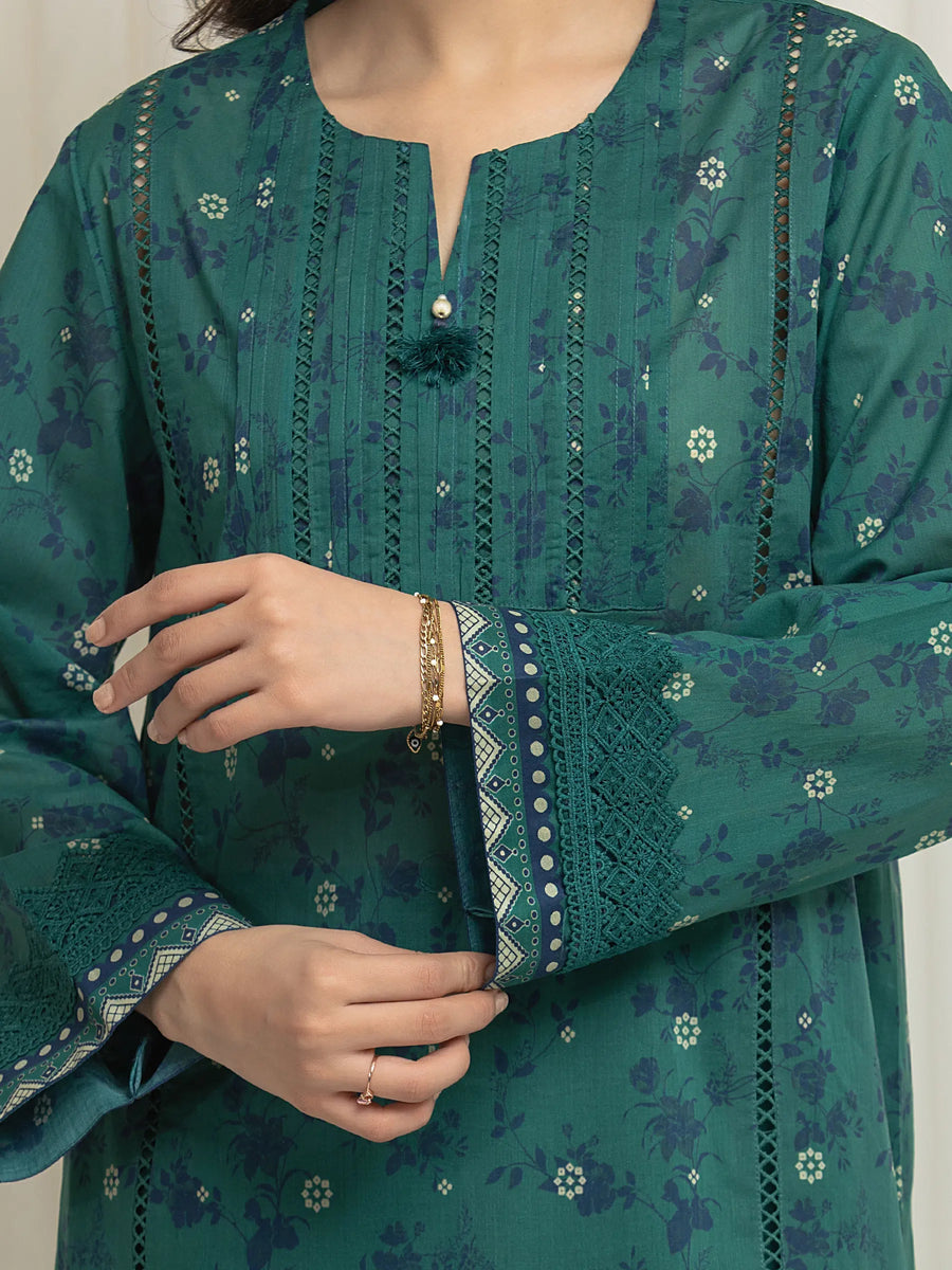 edenrobe Allure Lawn Unstitched Printed 3Pc Suit EWU6A1-36632