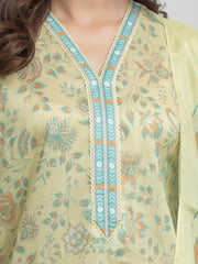 edenrobe Allure Lawn Unstitched Printed 3Pc Suit EWU6A1-36633