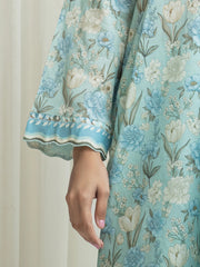 edenrobe Allure Lawn Unstitched Printed 3Pc Suit EWU6A1-36634
