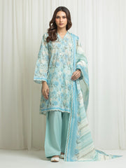 edenrobe Allure Lawn Unstitched Printed 3Pc Suit EWU6A1-36634
