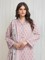 edenrobe Allure Lawn Unstitched Printed 3Pc Suit EWU6A1-36636