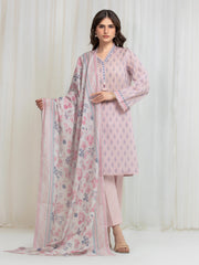 edenrobe Allure Lawn Unstitched Printed 3Pc Suit EWU6A1-36636