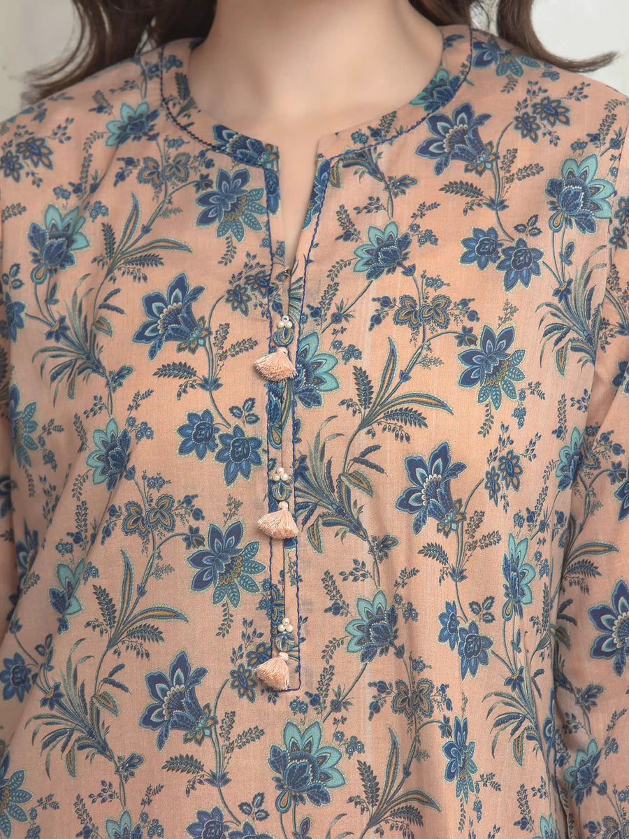 edenrobe Allure Lawn Unstitched Printed 3Pc Suit EWU6A1-36638