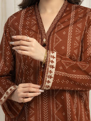 edenrobe Allure Lawn Unstitched Printed 3Pc Suit EWU6A1-36639