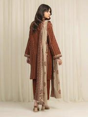 edenrobe Allure Lawn Unstitched Printed 3Pc Suit EWU6A1-36639