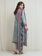 edenrobe Allure Lawn Unstitched Printed 3Pc Suit EWU6A1-36640