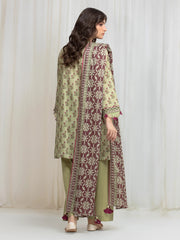 edenrobe Allure Lawn Unstitched Printed 3Pc Suit EWU6A1-36643
