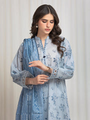 edenrobe Allure Lawn Unstitched Printed 3Pc Suit EWU6A1-36644