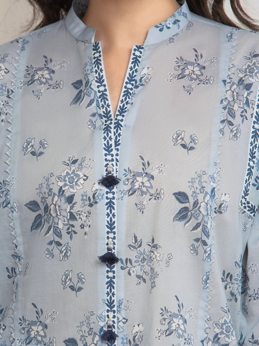 edenrobe Allure Lawn Unstitched Printed 3Pc Suit EWU6A1-36644