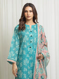 edenrobe Allure Lawn Unstitched Printed 3Pc Suit EWU6A1-36646
