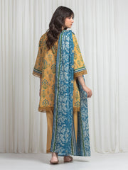 edenrobe Allure Lawn Unstitched Printed 3Pc Suit EWU6A1-36647