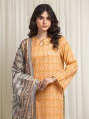 edenrobe Allure Lawn Unstitched Printed 3Pc Suit EWU6A1-36648