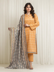 edenrobe Allure Lawn Unstitched Printed 3Pc Suit EWU6A1-36648