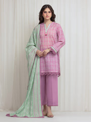 edenrobe Allure Lawn Unstitched Printed 3Pc Suit EWU6A1-36649