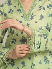 edenrobe Allure Lawn Unstitched Printed 3Pc Suit EWU6A1-36650