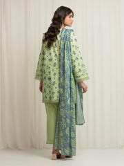 edenrobe Allure Lawn Unstitched Printed 3Pc Suit EWU6A1-36650