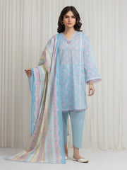edenrobe Allure Lawn Unstitched Printed 3Pc Suit EWU6A1-36651