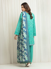 edenrobe Allure Lawn Unstitched Printed 3Pc Suit EWU6A1-36652