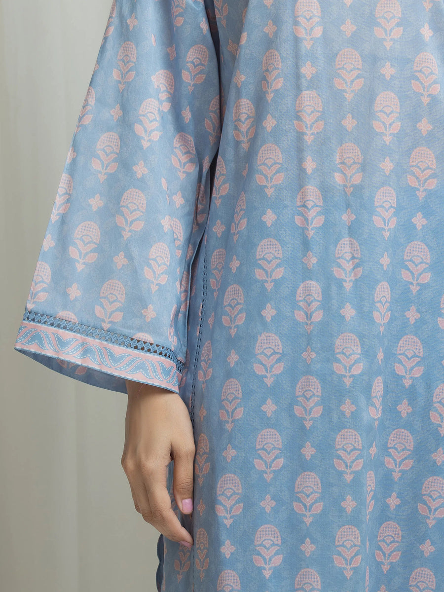 edenrobe Allure Lawn Unstitched Printed 3Pc Suit EWU6A1-36655