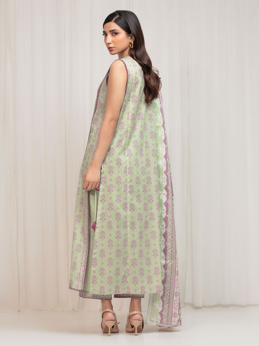 edenrobe Allure Lawn Unstitched Printed 3Pc Suit EWU6A1-36656